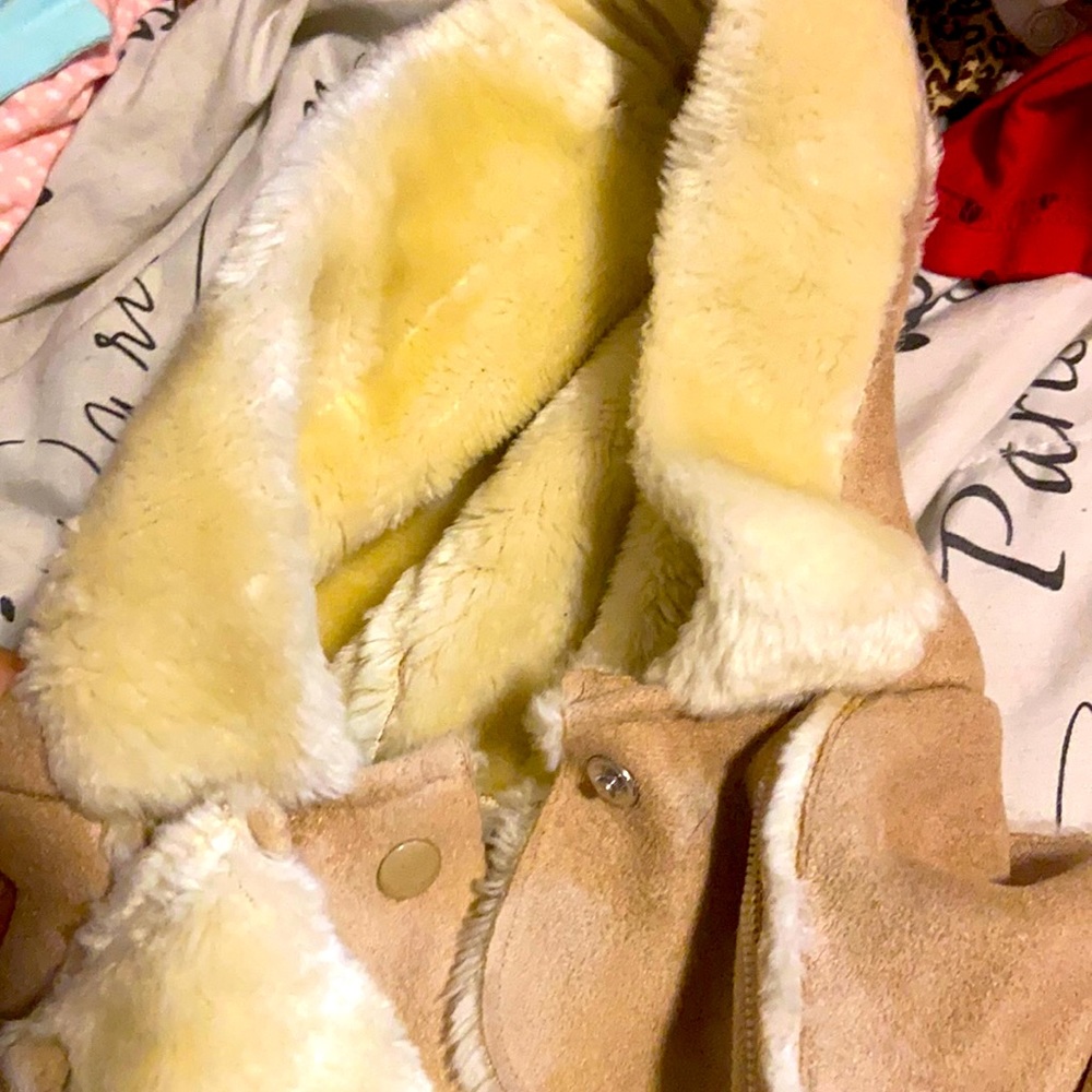 Winter fur snow suit